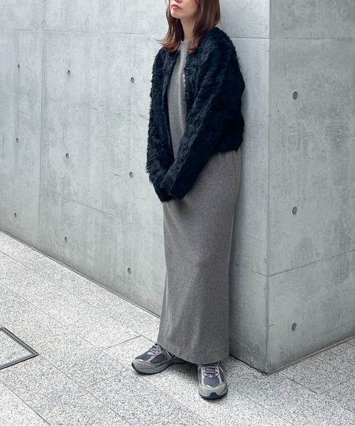 【TALL/2Tサイズあり】カットリブロングワンピース(ワンピース)|feepur(フェピュール) 【TALL/2Tサイズあり】カットリブロングワンピース(ワンピース)|feepur(フェピュール)