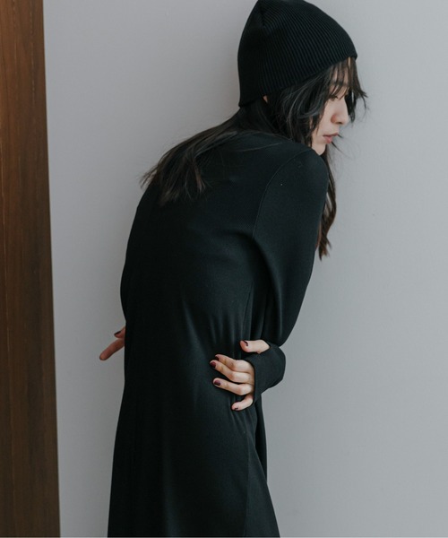 【TALL/2Tサイズあり】カットリブロングワンピース(ワンピース)|feepur(フェピュール) 【TALL/2Tサイズあり】カットリブロングワンピース(ワンピース)|feepur(フェピュール)