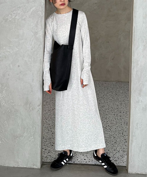 【TALL/2Tサイズあり】カットリブロングワンピース(ワンピース)|feepur(フェピュール) 【TALL/2Tサイズあり】カットリブロングワンピース(ワンピース)|feepur(フェピュール)