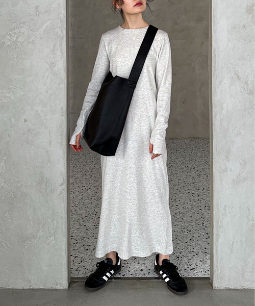 【TALL/2Tサイズあり】カットリブロングワンピース(ワンピース)|feepur(フェピュール) 【TALL/2Tサイズあり】カットリブロングワンピース(ワンピース)|feepur(フェピュール)