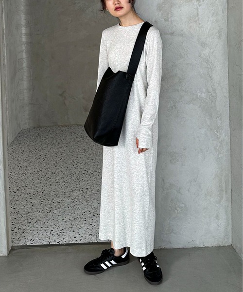 【TALL/2Tサイズあり】カットリブロングワンピース(ワンピース)|feepur(フェピュール) 【TALL/2Tサイズあり】カットリブロングワンピース(ワンピース)|feepur(フェピュール)