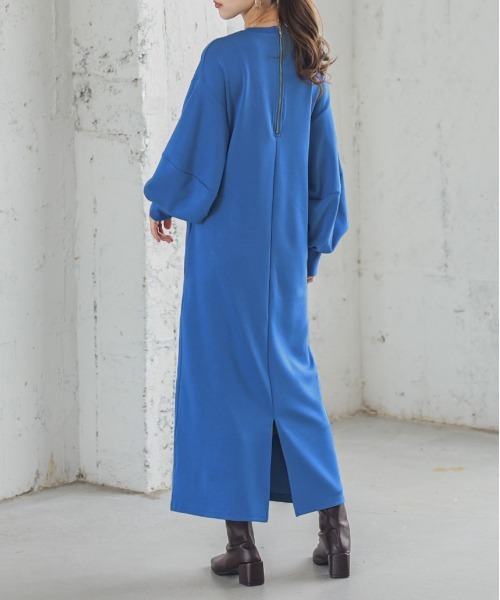 AMELY(エミリー)の「ドロストワンピース(ワンピース・レディース・ブルー/カーキ/アイボリー/ブラック・フリー)」の17枚目の写真
