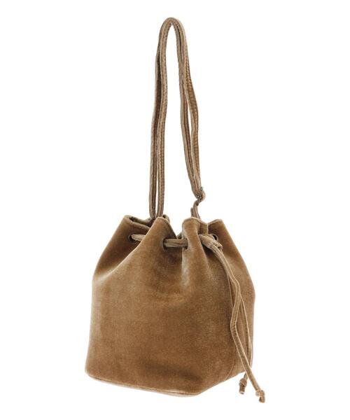 ehka sopo（エヘカソポ）の「ベロア巾着バッグ（ハンドバッグ・レディース・ベージュ/ブルー/ブラック・F）」の14枚目の写真