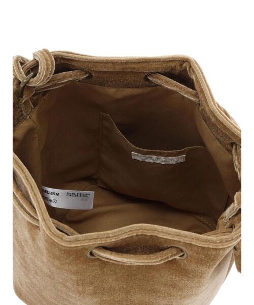 ehka sopo（エヘカソポ）の「ベロア巾着バッグ（ハンドバッグ・レディース・ベージュ/ブルー/ブラック・F）」の18枚目の写真