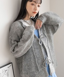 LOWRYS FARM | ２ＷＡＹモヘヤリボンカーディガンＬＳ　980325(ニット/セーター)