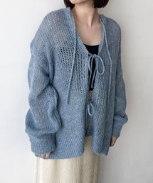 LOWRYS FARM | 2WAYモヘヤリボンカーディガンLS 980325(ニット/セーター)