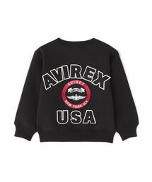 AVIREX | 《KIDS / キッズ》VARSITY LOGO CREWNECK SWEAT / バーシティ ロゴ クルーネック スウェット / AVIREX / アヴィレックス(スウェット)