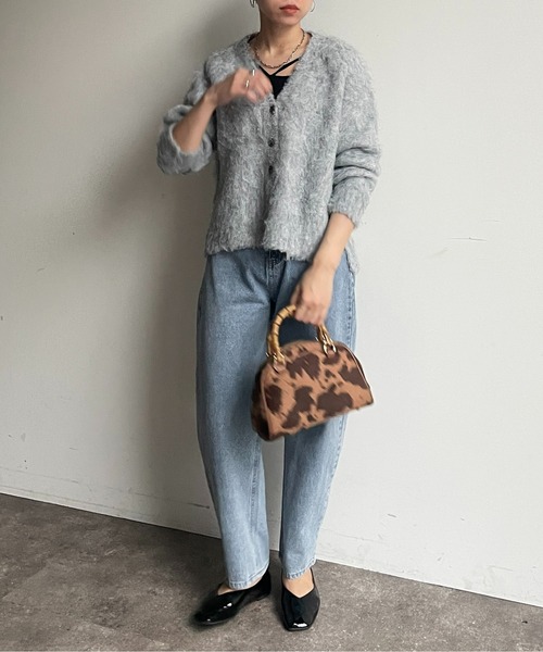 Thevon(ゼボン)の「バンブーハンドルボストンバッグ(ボストンバッグ・レディース・ブラウン/マスタード/アイボリー・FREE)」の13枚目の写真