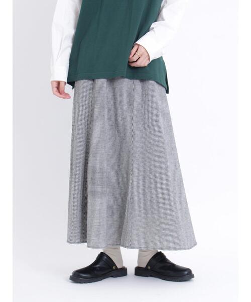 Samansa Mos2(サマンサ モスモス)の「ギャザースカート(スカート・レディース・ベージュ/チャコールグレー/ブルー/ブラック・F)」の5枚目の写真