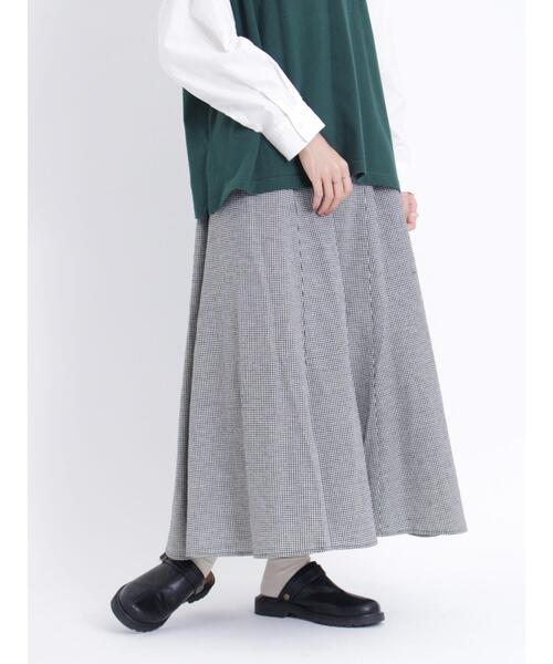 Samansa Mos2(サマンサ モスモス)の「ギャザースカート(スカート・レディース・ベージュ/チャコールグレー/ブルー/ブラック・F)」の10枚目の写真