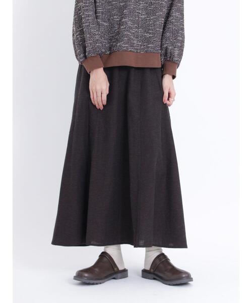 Samansa Mos2(サマンサ モスモス)の「ギャザースカート(スカート・レディース・ベージュ/チャコールグレー/ブルー/ブラック・F)」の13枚目の写真