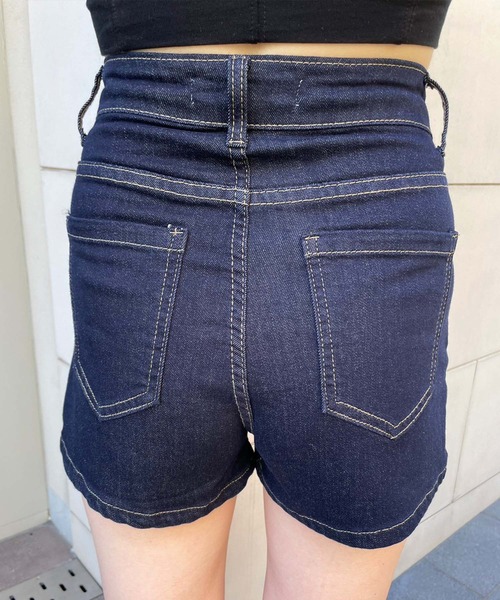 ENVYM（アンビー）の「スイッチングミニスカパン（スカート・レディース・ブラック/ブルー・SMALL/MEDIUM）」の17枚目の写真