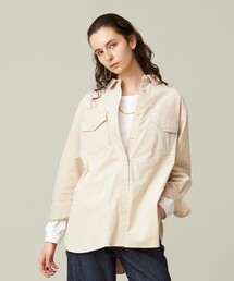 【WOMEN】コーデュロイ ロングブラウス