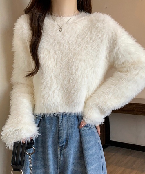 ♡新品タグ付き♡今期新作♡ウールシャギーショートダッフル♡ 2024AW snidel ウールシャギーショートダッフル 0サイズ
