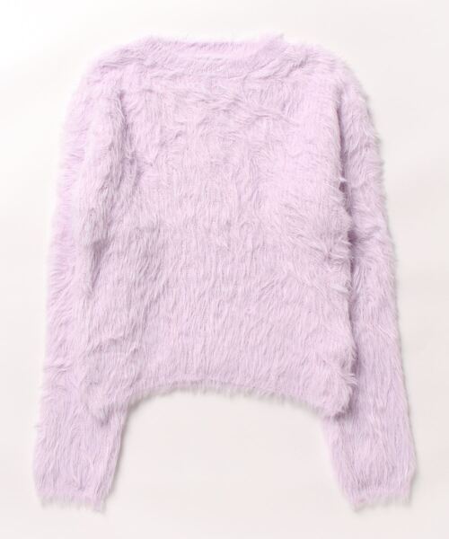 セール】ショート丈 シャギーニットトップス（ニット/セーター