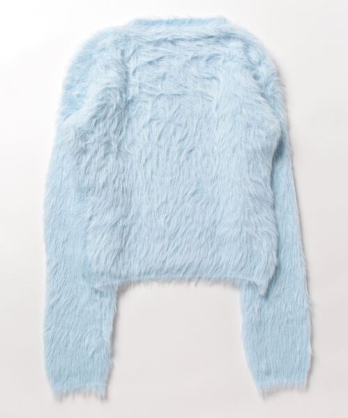 セール】ショート丈 シャギーニットトップス（ニット/セーター