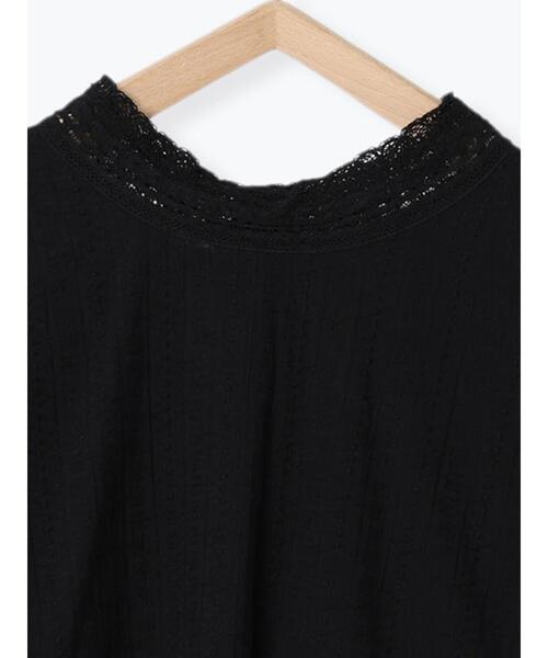 Samansa Mos2（サマンサ モスモス）の「レース切替前後2WAYスタンドネックブラウス（シャツ/ブラウス・レディース・オフホワイト/チャコールグレー/ブラック/ベージュ・F）」の14枚目の写真