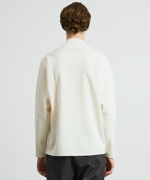 セール】18Gウールミラノリブハーフジップニット｜ウォッシャブル