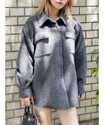 EVRIS | シャギーオーバーサイズシャツ(ミリタリージャケット)