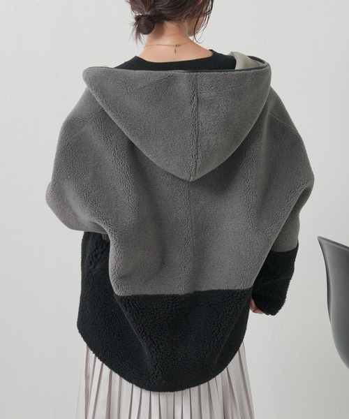 Risley（リズレー）の「Risley/リバーシブルボアフーディー（ブルゾン