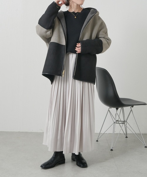 Risley（リズレー）の「Risley/リバーシブルボアフーディー（ブルゾン 
