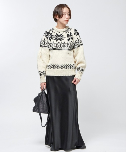 AP STUDIO（エーピーストゥディオ）の「サテンフレアスカート（スカート・レディース・ブラック・38/36）」の12枚目の写真