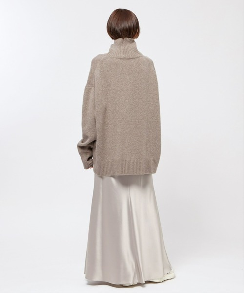 AP STUDIO（エーピーストゥディオ）の「サテンフレアスカート（スカート・レディース・ブラック・38/36）」の6枚目の写真