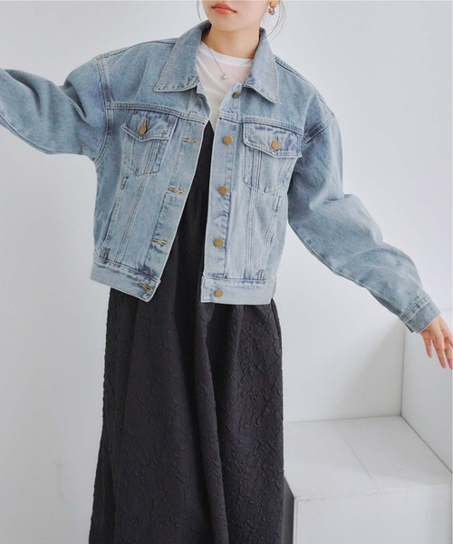 titivate（ティティベイト）の「デニムジャケット（デニムジャケット・レディース・ライトブルー/ブルー・FREE）」の2枚目の写真