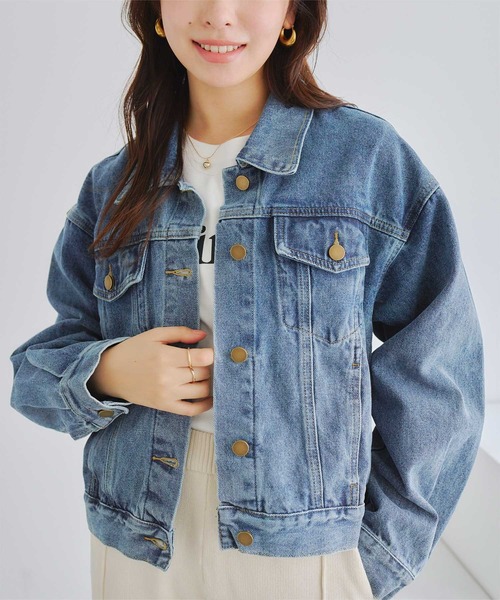 titivate（ティティベイト）の「デニムジャケット（デニムジャケット・レディース・ライトブルー/ブルー・FREE）」の18枚目の写真