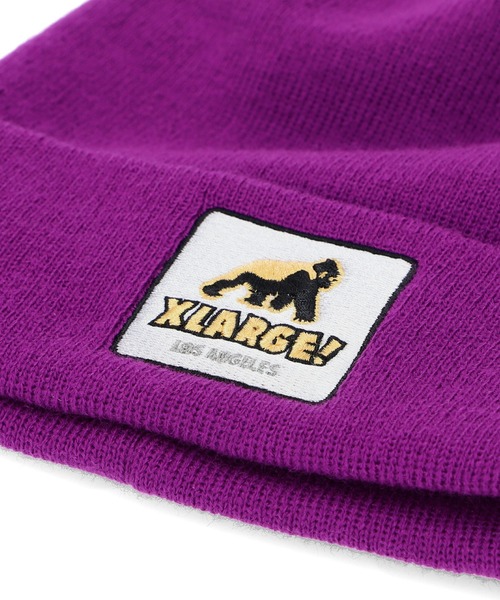 XLARGE(エクストララージ)の「【販売終了】XLARGE×NEW ERA WALKING APE CUFF BEANIE(ニットキャップ/ビーニー・メンズ・パープル/グレー/グリーン/ブラック・ONE SIZE)」の6枚目の写真