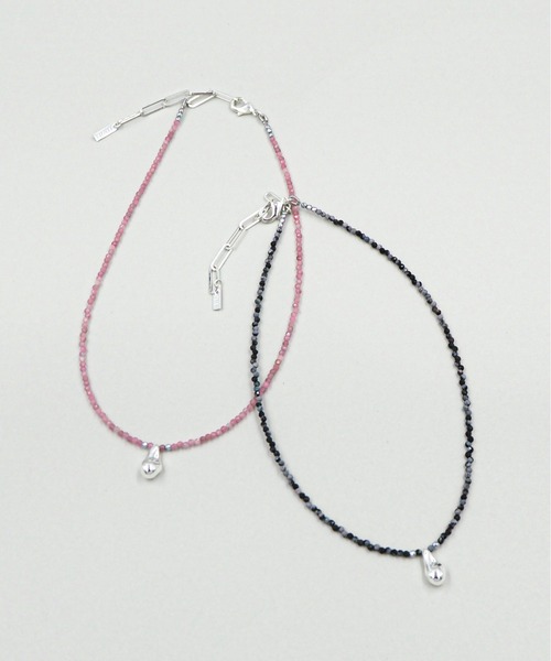 セール】LAPUIS(ラピュイ)Oyster Gemstone Necklace（ネックレス