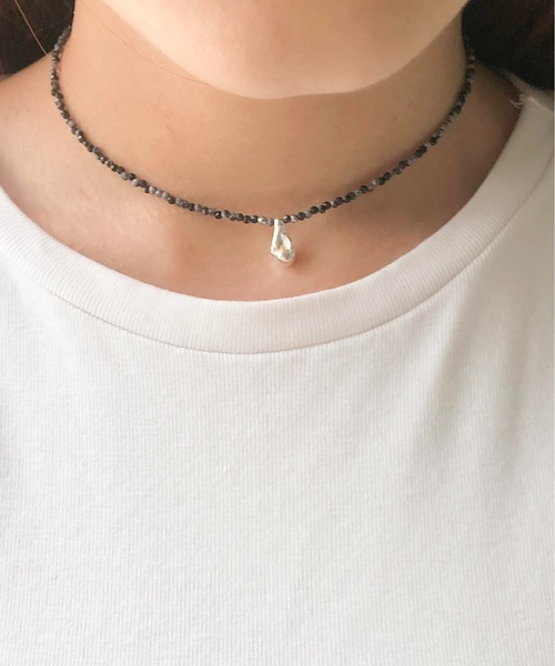 セール】LAPUIS(ラピュイ)Oyster Gemstone Necklace（ネックレス