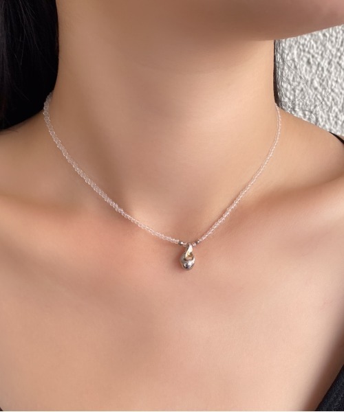 LAPUIS ネックレス LAPUIS(ラピュイ)Oyster Gemstone Necklace