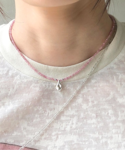 セール】LAPUIS(ラピュイ)Oyster Gemstone Necklace（ネックレス