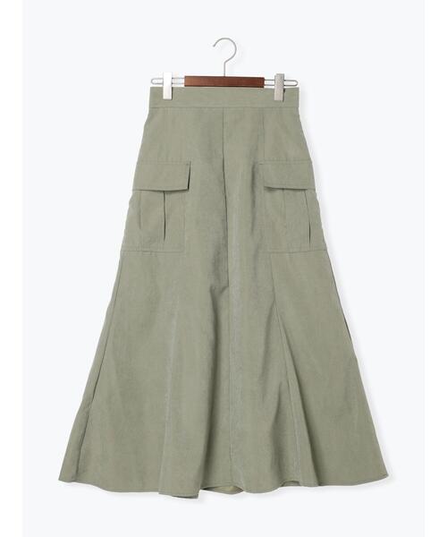 Te chichi TERRASSE（テチチテラス）の「カーゴマーメイドスカート（スカート・レディース・カーキ/オフホワイト/チャコールグレー・F）」の21枚目の写真