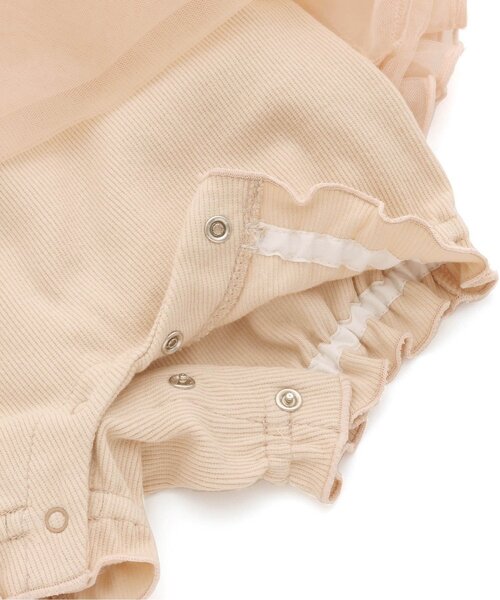 Ampersand（アンパサンド）の「premier スペシャルチュールワンピロンパース（ロンパース・キッズ・ライトグレー/ピンク・70/60/80）」の12枚目の写真