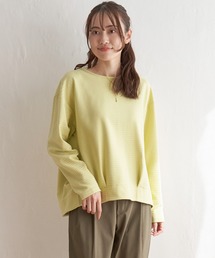 リップル裾タックプルオーバー
