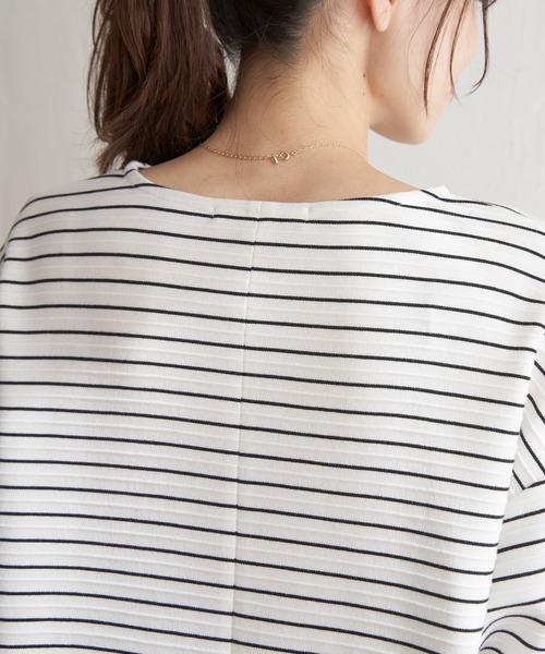 ikka（イッカ）の「リップル裾タックプルオーバー（Tシャツ/カットソー・レディース・イエロー/ブラック/ベージュ/オフホワイト・S/M/L）」の14枚目の写真