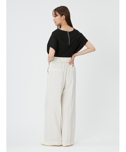 FRAY I.D（フレイアイディー）の「ツイルタックストレートパンツ（スラックス・レディース・アイボリー/ブルー/グレー・1/0）」の16枚目の写真