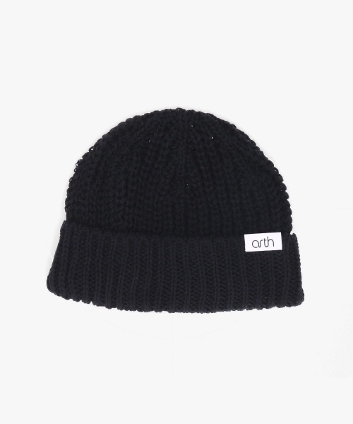 arth(アース)の「arth Recycle Co Rib Watch / アース(ニットキャップ/ビーニー・メンズ・ピンク/レッド/イエロー/ライトベージュ/ブラック・57~59cm)」の6枚目の写真