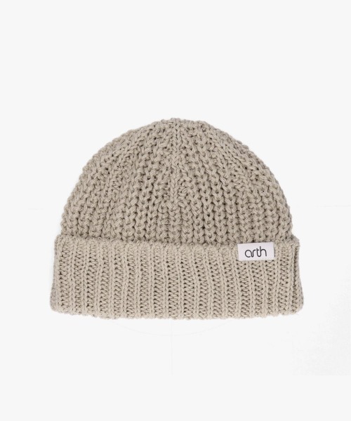 arth(アース)の「arth Recycle Co Rib Watch / アース(ニットキャップ/ビーニー・メンズ・ピンク/レッド/イエロー/ライトベージュ/ブラック・57~59cm)」の11枚目の写真
