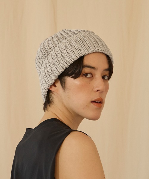 arth(アース)の「arth Recycle Co Rib Watch / アース(ニットキャップ/ビーニー・メンズ・ピンク/レッド/イエロー/ライトベージュ/ブラック・57~59cm)」の15枚目の写真