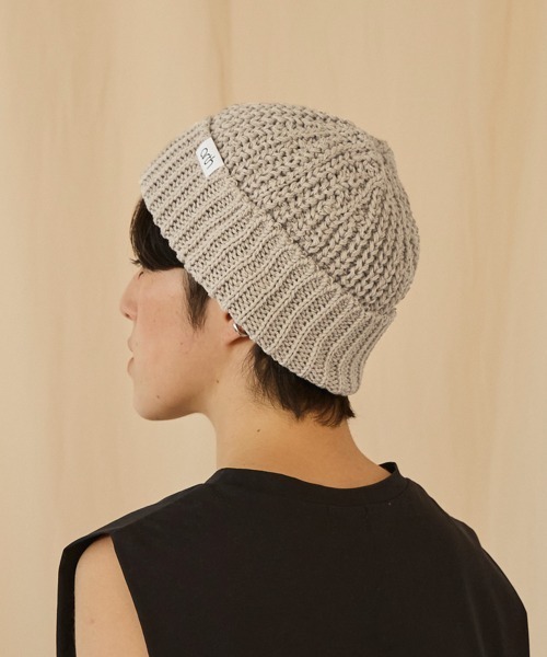 arth(アース)の「arth Recycle Co Rib Watch / アース(ニットキャップ/ビーニー・メンズ・ピンク/レッド/イエロー/ライトベージュ/ブラック・57~59cm)」の16枚目の写真