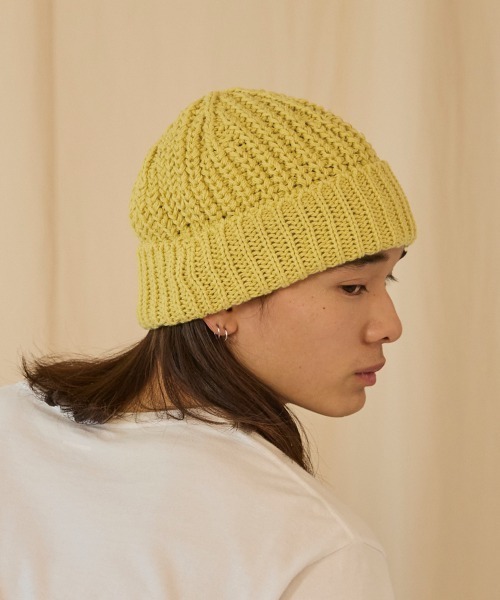 arth(アース)の「arth Recycle Co Rib Watch / アース(ニットキャップ/ビーニー・メンズ・ピンク/レッド/イエロー/ライトベージュ/ブラック・57~59cm)」の21枚目の写真