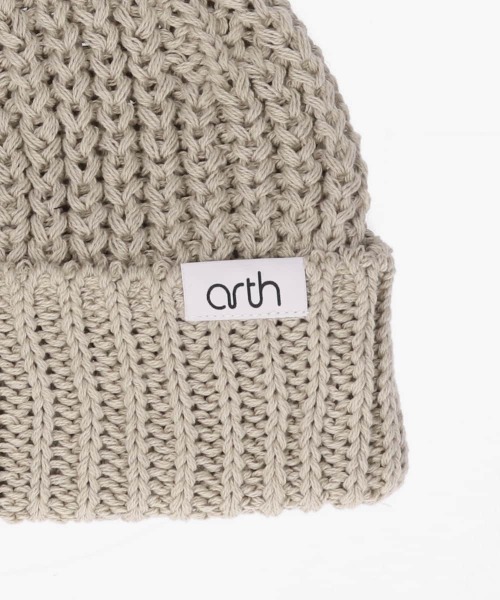 arth(アース)の「arth Recycle Co Rib Watch / アース(ニットキャップ/ビーニー・メンズ・ピンク/レッド/イエロー/ライトベージュ/ブラック・57~59cm)」の13枚目の写真