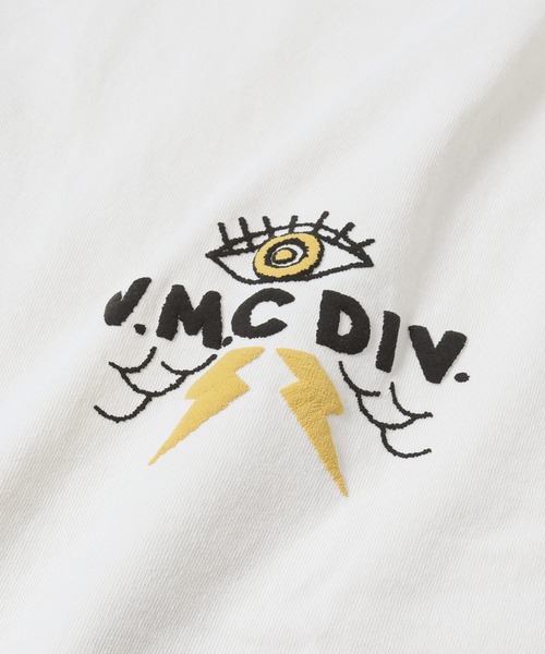 GYPSY&SONS（ジプシーアンドサンズ）の「BAGGY PRINT TEE VMC ”journey”　バギープリントティーブイエムシージャーニー（Tシャツ/カットソー・メンズ・アイボリー/ブラック・LARGE/MEDIUM）」の11枚目の写真