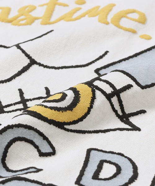 GYPSY&SONS（ジプシーアンドサンズ）の「BAGGY PRINT TEE VMC ”journey”　バギープリントティーブイエムシージャーニー（Tシャツ/カットソー・メンズ・アイボリー/ブラック・LARGE/MEDIUM）」の10枚目の写真