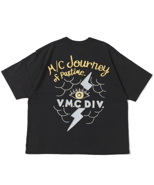 GYPSY&SONS（ジプシーアンドサンズ）の「BAGGY PRINT TEE VMC ”journey”　バギープリントティーブイエムシージャーニー（Tシャツ/カットソー・メンズ・アイボリー/ブラック・LARGE/MEDIUM）」の8枚目の写真