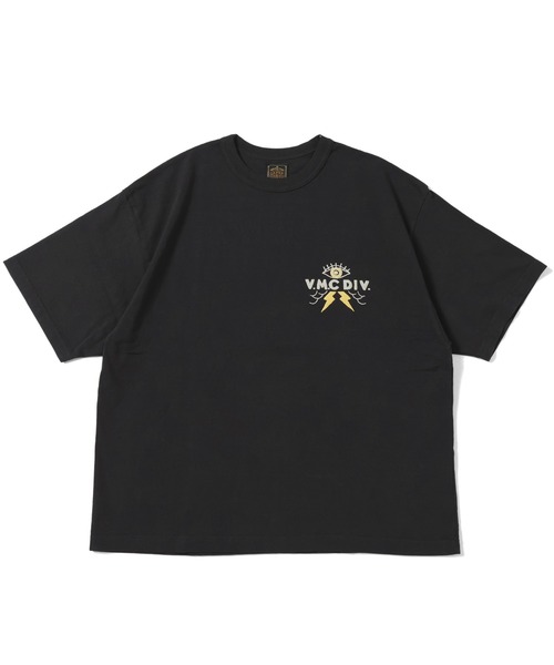 GYPSY&SONS（ジプシーアンドサンズ）の「BAGGY PRINT TEE VMC ”journey”　バギープリントティーブイエムシージャーニー（Tシャツ/カットソー・メンズ・アイボリー/ブラック・LARGE/MEDIUM）」の7枚目の写真