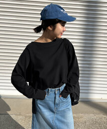 SLOBE IENA（スローブイエナ）の「40/-ポンチボートネック